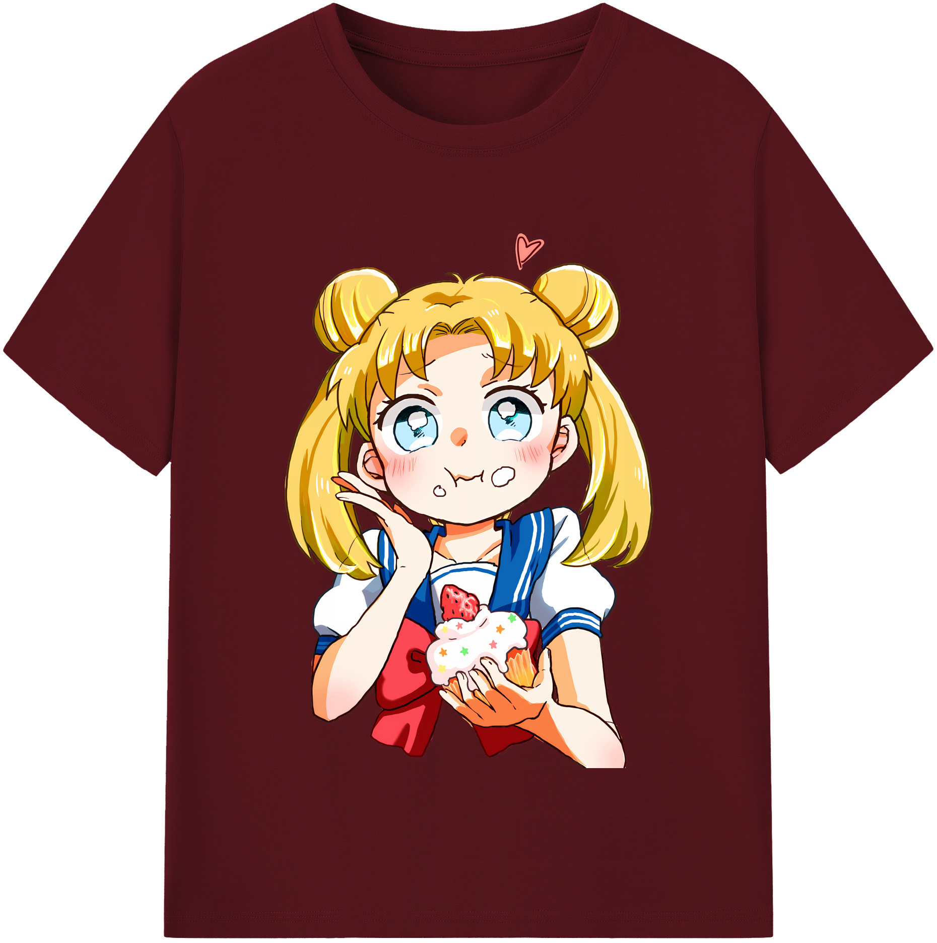 （画像用） 美少女戦士セーラームーン 愛野 美奈子 あいの みなこ Sailor Moon Aino Minako 綿100％半袖Tシャツ（フロントプリント）